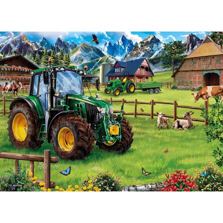 Παζλ 58535 Alpine Pasture With Tractor:
