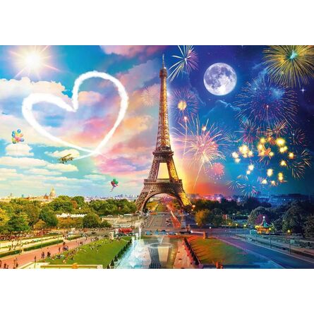 Puzzle 58941 Paris, Day And Night 2000 Pieces