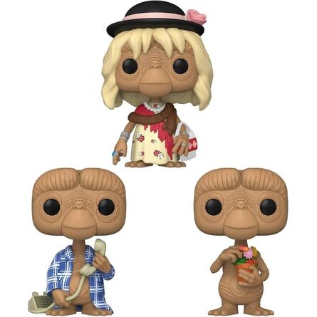 Φιγούρα Funko Pop! E.T. The Extra-Terrestrial - E.T. in Disguise / E.T. in Robe / E.T. with Flowers (Special Edition) 3-Pack