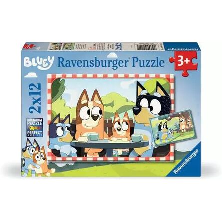 Παζλ Ravensburger Puzzle: Bluey and the Heeler family (2x12pcs) (12004111)