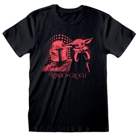 Star Wars: The Mandalorian Mando And Grogu Red Dots T-Shirt