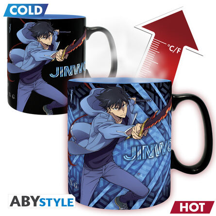 Θερμοαντιδραστική Κούπα Solo Leveling Mug Heat Change 460ml Jinwoo And Igris