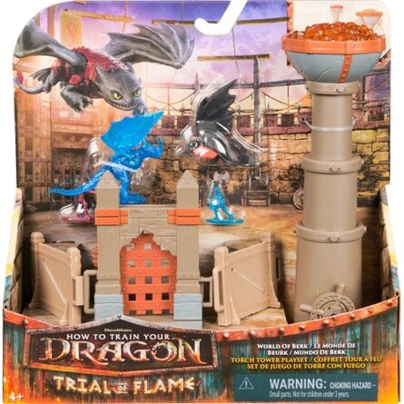 Spin Master How to Train Your Dragon: Trial Of Flame - World of Berk Torch Tower Playset (20156328)