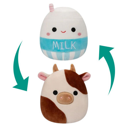 Squishmallows Flip A Mallow Ronnie The Cow / Melly The Milk Carton