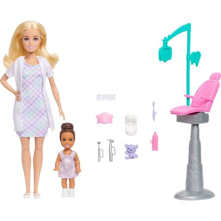 Κούκλα Mattel Barbie: You Can Be Anything - Dentist with Kid Doll (JMK14)