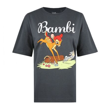 Disney Bambi Charcoal Oversized T-shirt