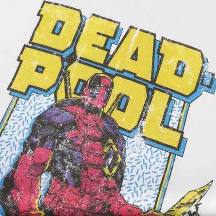 Marvel Deadpool 90's White T-shirt