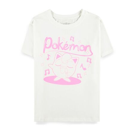 Pokemon Jigglypuff Sing Women's White Short Sleeved T-shirt