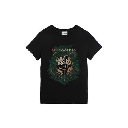 Harry Potter Hogwarts Foliage Black T-shirt