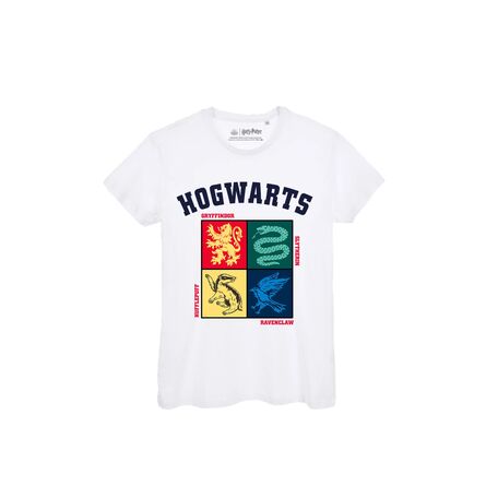 Harry Potter Hogwarts Houses White T-shirt