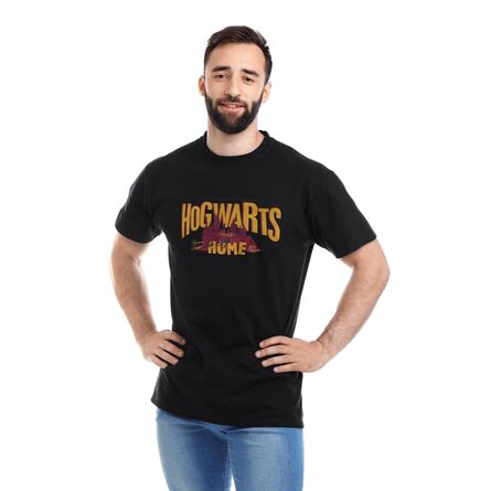 Harry Potter Hogwarts Is My Home Black T-shirt