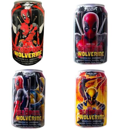 Ramune High Up Sparkling Water Deadpool and Wolverine Lemon Warabi Mochi Flavour Τυχαία Επιλογή