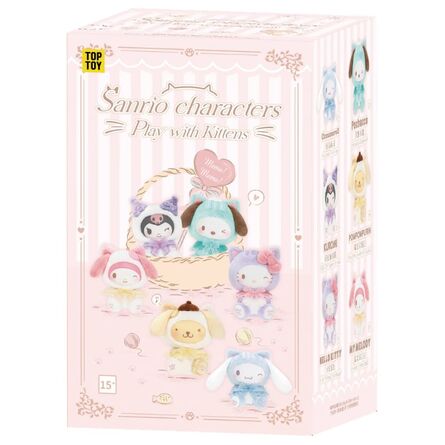Λούτρινο Μπρελόκ Sanrio characters Play with Kittens Series Plush Pendant Blind Box(1pc) 1τμχ Τυχαία Επιλογή