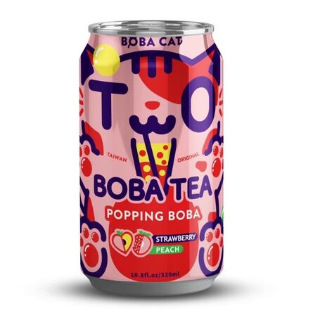 Boba Cat Popping Boba Strawberry / Peach