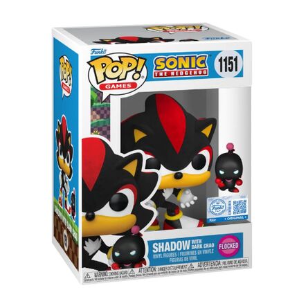 Φιγούρα Funko Pop! Sonic The Hedgehog - Shadow with Dark Chao (Flocked) (Special Edition)