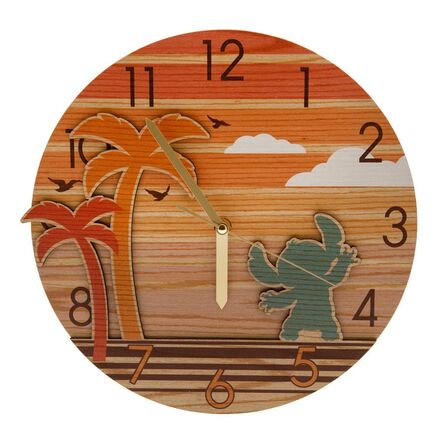 Ρολόι Τοίχου Μεταλλικό Disney Stitch Sunset