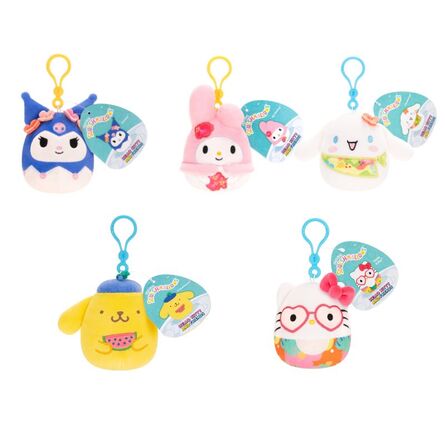 Μπρελόκ Λούτρινο Squishmallows Keychain Sanrio Tropical Food 1τμχ Τυχαία Επιλογή