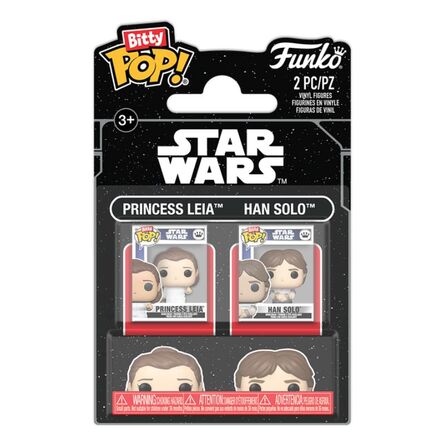 Φιγούρες Funko Bitty Pop! 2-Pack Disney: Star War -Princess Leia & Han Solo