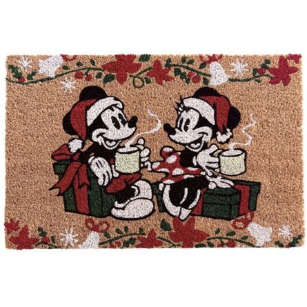 Χριστουγεννιάτικο Χαλάκι Πόρτας Disney Doormat Mickey & Minnie Christmas