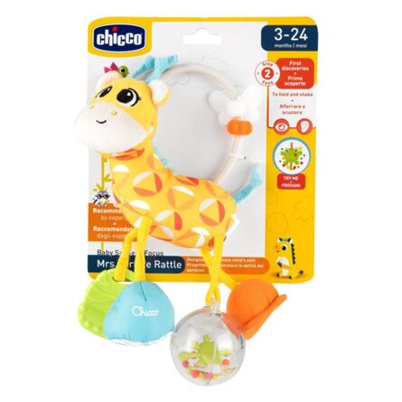 Βρεφικό Παιχνίδι Chicco Baby Sense & Focus: Mrs. Giragge Rattle (Y02-11569-00)