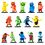 Product P.M.I. Gang Beasts Collectible Figures - 5 Pack -including 1 rare hidden character (S1) (Random) (GB2040) image