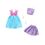 Product Μattel Barbie: Fashions 2-Pack Clothing Set - Mermaid Dress, Purple Set & Accessories (HRH44) image