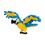 Product Bandai Nanoblock : Animal - Blue-And-Yellow Macaw Building Block Figure (NBC343) image