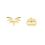 Product Disney Couture Nightmare Before Christmas Halloween Gold-Plated Bat & Pumpkin Earrings image