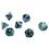 Product Ζάρια Gemini Black-Grey/Green Mini Polyhedral 7-Die Set image