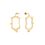 Product Disney Couture Disney Aladdin Gold Plated Statement Genie Outline Earrings image