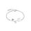 Product Disney Couture Beauty & the Beast White Gold-Plated Enchanted Rose Bracelet image