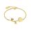 Product Disney Couture Beauty & the Beast 14kt Gold-Plated Enchanted Rose Bracelet image