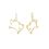 Product Disney Couture Winnie The Pooh Gold Plated Outline Earrings image