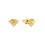 Product Disney Couture Mulan Gold-Plated Oriental Fan Stud Earrings image