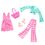Product Μattel Barbie: Fashions 2-Pack Clothing Set - Floral Jacket, Butterfly Pant, Pink Floral Dress & Accessories (HRH43) image