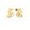 Product Disney Couture Aladdin Gold-Plated Princess Jasmine Flower Stud Earrings image