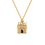 Product Disney Couture Gold-Plated Cinderella Magic Castle Necklace image