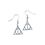 Product Harry Potter Deathly Hallows Sterling Silver Drop Stud Earrings image