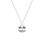 Product Disney Couture Nightmare Before Christmas Sterling Silver Crystal Jack Skellington Necklace image
