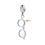 Product Harry Potter Sterling Silver Bolt and Glasses Slider Charm image