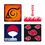 Product Naruto Set Of 4 Coasters Emblems image