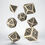 Product Dwarven Dice Set: Beige & Black image
