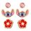 Product Disney Stitch 3 Pairs of Studs Earrings Mix image
