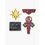 Product Marvel Collectors Pins Captain Marvel (4-Pack) image
