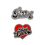 Product DC Comics Set of 2 Pin Badges Harley Quinn image