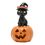 Product Halloween Led  Cat On A Pumpkin Ornament image