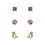 Product Disney Little Mermaid 3 Pairs of Studs Earrings image