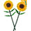 Product LEGO® Botanicals Sunflowers (40524) Along with an Easter Candle image