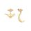 Product Disney Couture Disney Aladdin Gold-Plated Moon &  Genie Lamp in the Night Earrings image