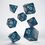 Product Shimmering Llama Dice Set: Glittering Dark Blue & White image